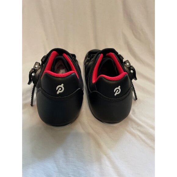 Peloton Cycling Shoes Size 39 Black & Red Hook & Loop Strap - Picture 9 of 10